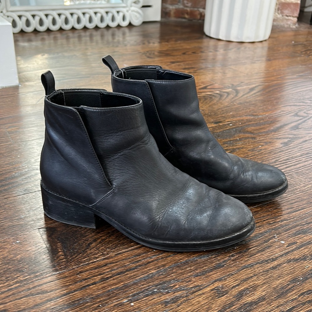 Cole Haan black leather boots